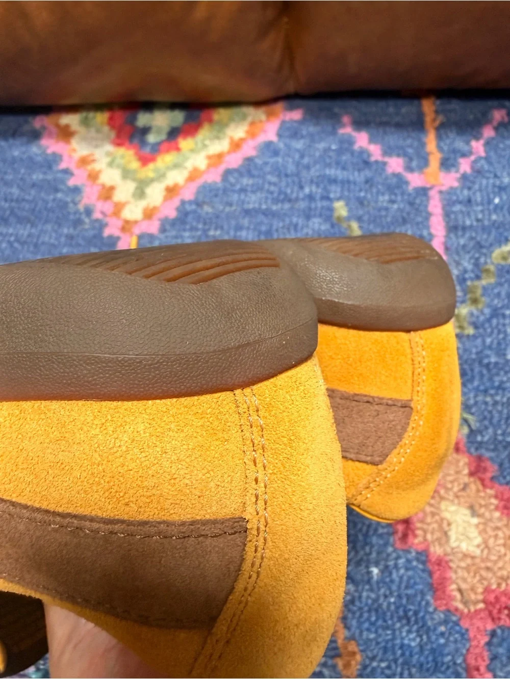 PONY Street Soc ’79 Men’s 9.5 Mustard Suede Leather Brown Retro Sneakers NWOB